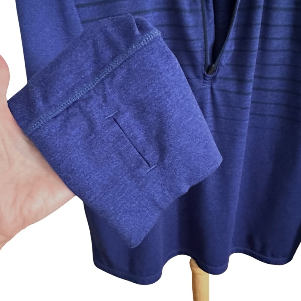 BROOKS Run Happy‎ Men’s Half Zip Running Shirt Blue Performance Pullover Large - Picture 7 of 14